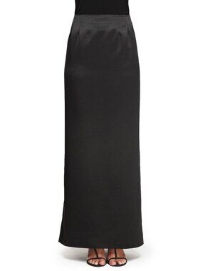 Alex Evenings Fishtail Back Satin Maxi Skirt Large